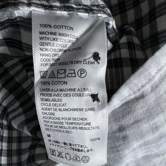 Tommy Bahama Shirt Mens Medium Gray Island Modern Fit Reverse Print Plaid Aloha - Picture 14 of 14